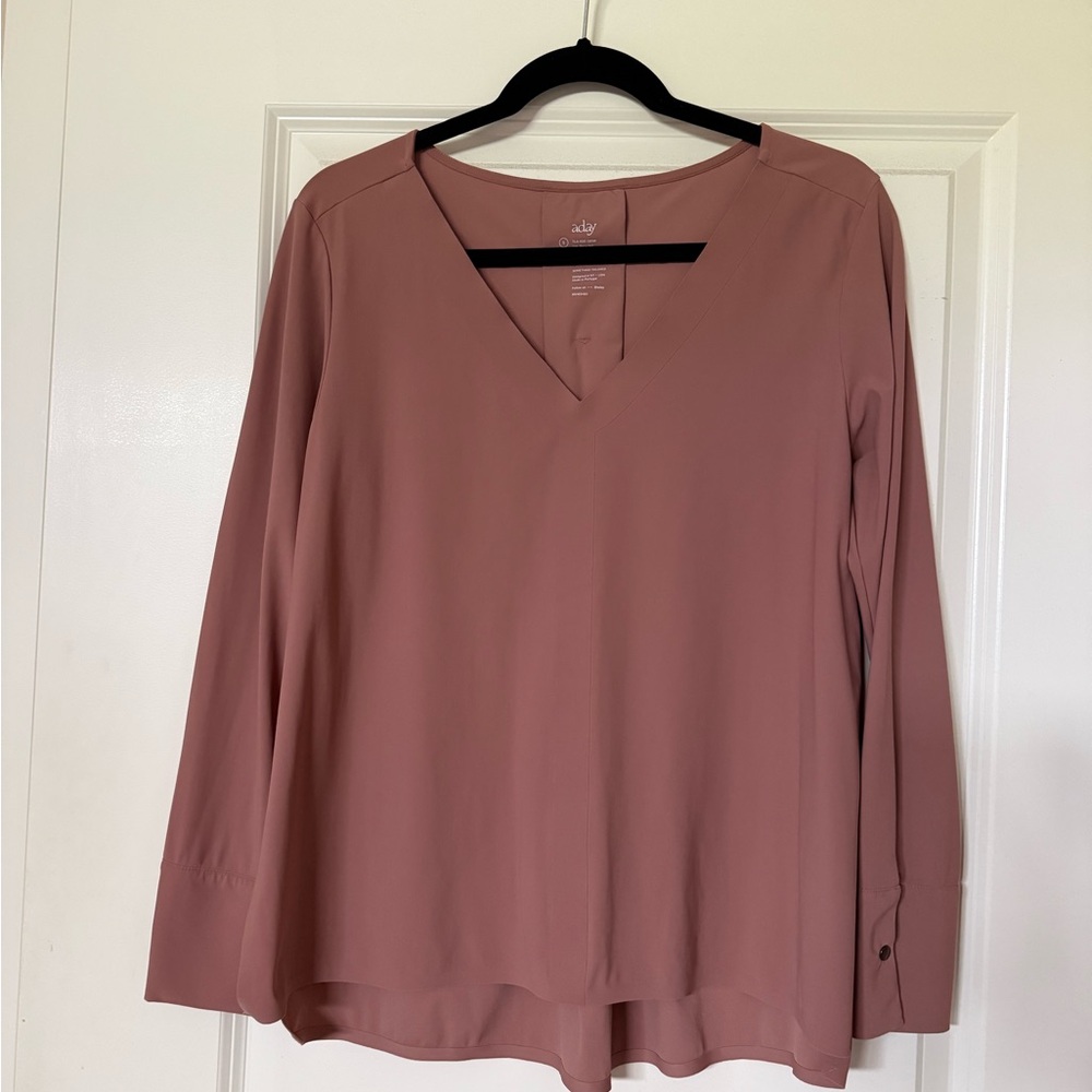 ADAY Something Tailored Shirt in Mauve/Rose Pink